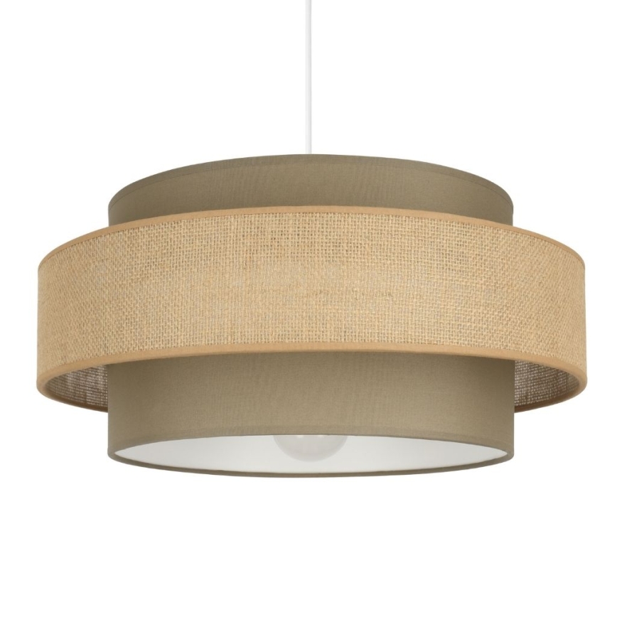 Brilagi - Pendel på ledning RESNA 1xE27/60W/230V Ø 40 cm brun/beige
