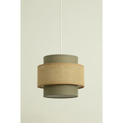 Brilagi - Pendel på ledning RESNA 2xE27/60W/230V Ø 30 cm brun/beige