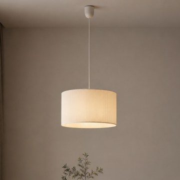 Brilagi - Pendel på ledning SIRIJA MODERN 1xE27/60W/230V Ø 35 cm cremefarvet