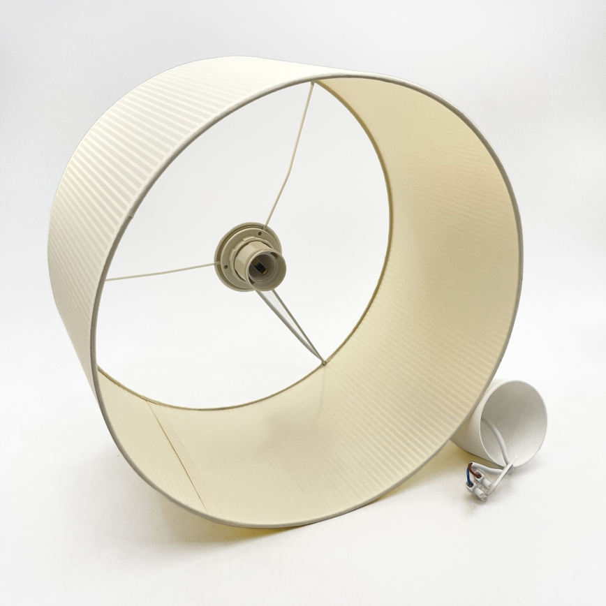 Brilagi - Pendel på ledning SIRIJA MODERN 1xE27/60W/230V Ø 35 cm cremefarvet