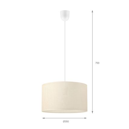 BRILAGI - Pendel på ledning SIRIJA MODERN 1xE27/60W/230V Ø 35 cm cremefarvet