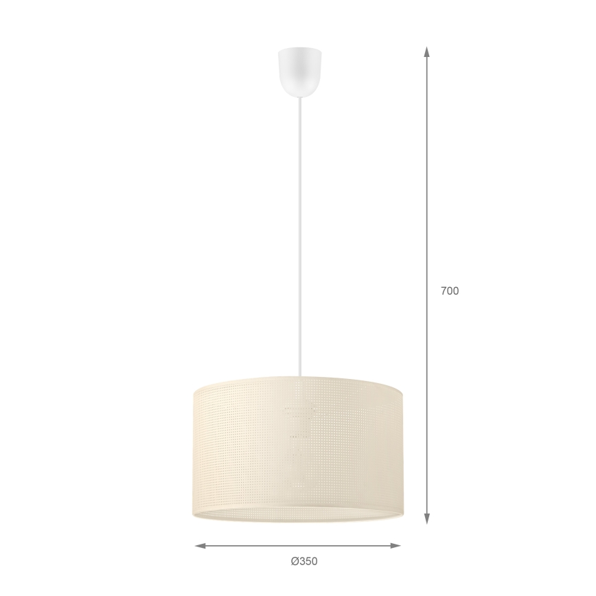BRILAGI - Pendel på ledning SIRIJA MODERN 1xE27/60W/230V Ø 35 cm cremefarvet