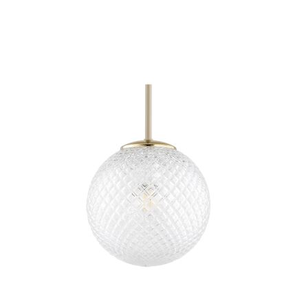 Brilagi - Pendel på ledning STELLA 1xE27/60W/230V Ø 18 cm beige/guld