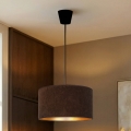 Brilagi - Pendel på ledning VELVET 1xE27/60W/230V Ø 40 cm brun/guld