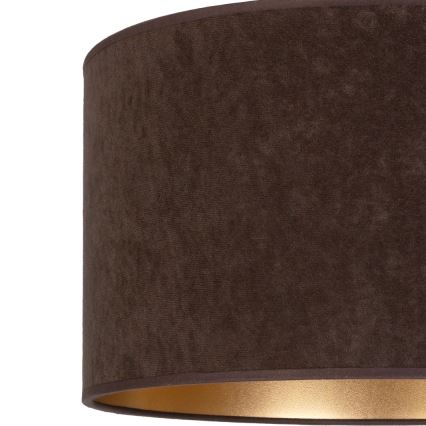 Brilagi - Pendel på ledning VELVET 1xE27/60W/230V Ø 40 cm brun/guld