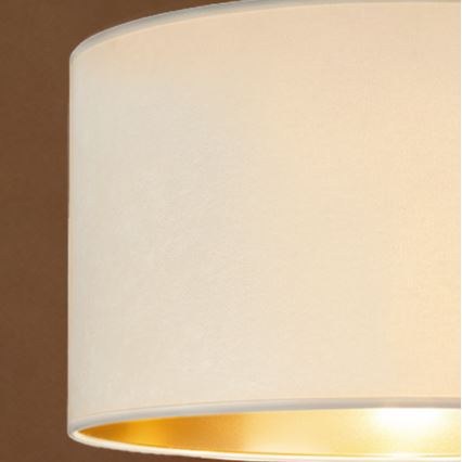 Brilagi - Pendel på ledning VELVET 1xE27/60W/230V Ø 40 cm creme/guld