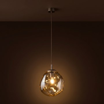 Brilagi - Pendel på ledning VULCANO 1xE27/15W/230V bronze/røget beige