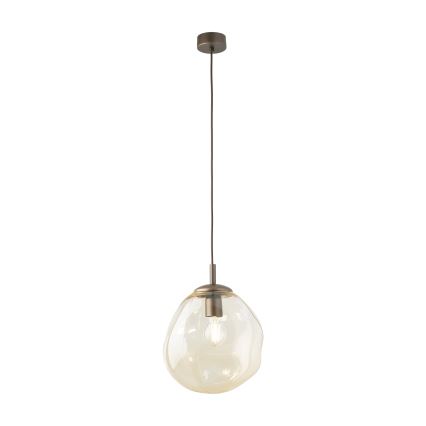 Brilagi - Pendel på ledning VULCANO 1xE27/15W/230V bronze/røget beige