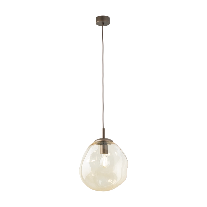 Brilagi - Pendel på ledning VULCANO 1xE27/15W/230V bronze/røget beige