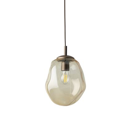 Brilagi - Pendel på ledning VULCANO 1xE27/15W/230V bronze/røget beige