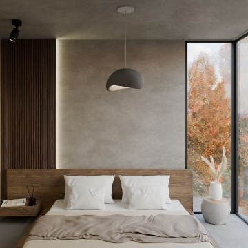 Brilagi - Pendel på ledning WABI SABI 1xE27/40W/230V grå