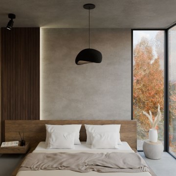 Brilagi - Pendel på ledning WABI SABI 1xE27/40W/230V sort