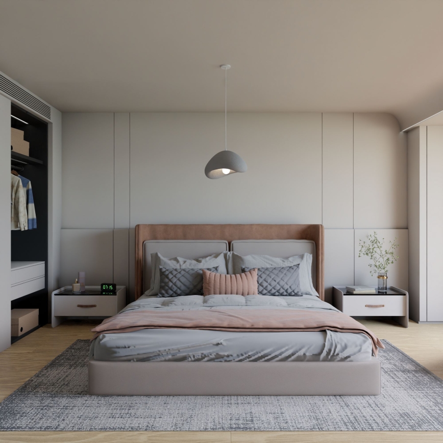 Brilagi - Pendel på ledning WABI SABI 1xE27/40W/230V Ø 33 cm grå