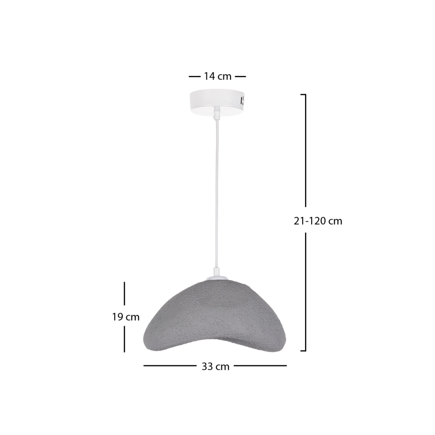 Brilagi - Pendel på ledning WABI SABI 1xE27/40W/230V Ø 33 cm grå
