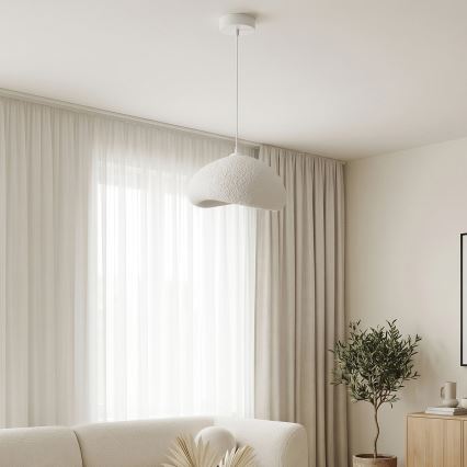 Brilagi - Pendel på ledning WABI SABI 1xE27/40W/230V Ø 35 cm hvid