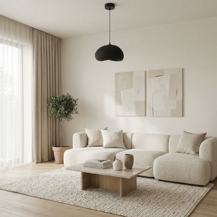 Brilagi - Pendel på ledning WABI SABI 1xE27/40W/230V Ø 35 cm sort