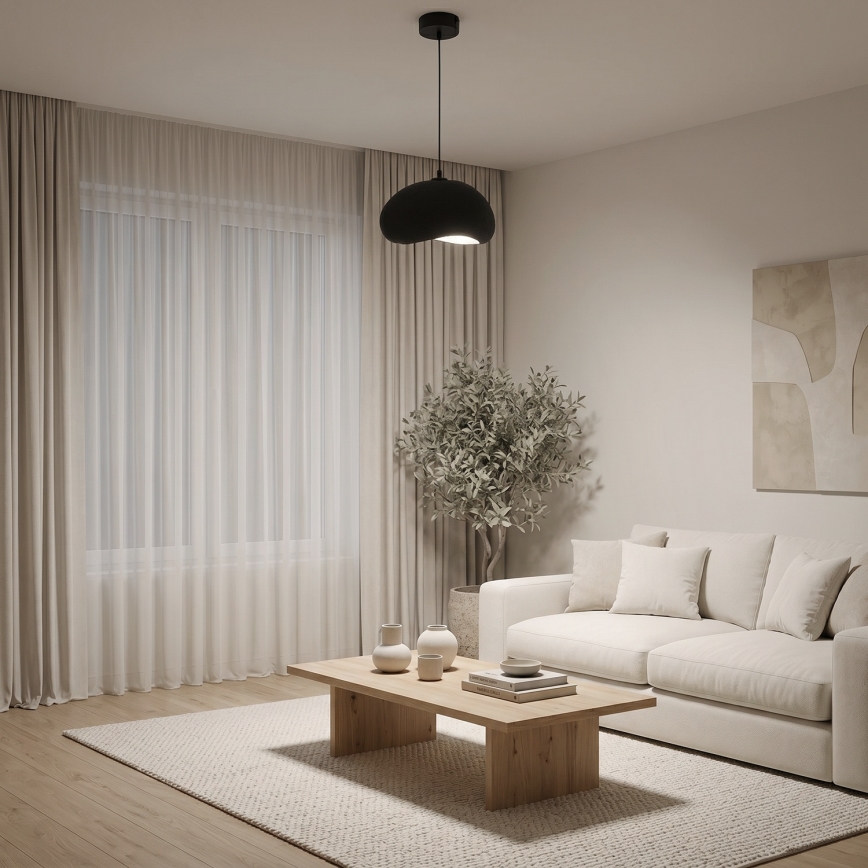 Brilagi - Pendel på ledning WABI SABI 1xE27/40W/230V Ø 35 cm sort