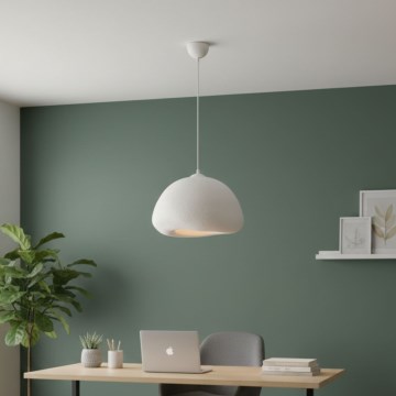 Brilagi - Pendel på ledning WABI SABI 1xE27/40W/230V Ø 42 cm hvid