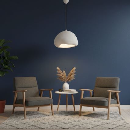 Brilagi - Pendel på ledning WABI SABI 1xE27/40W/230V Ø 42 cm hvid