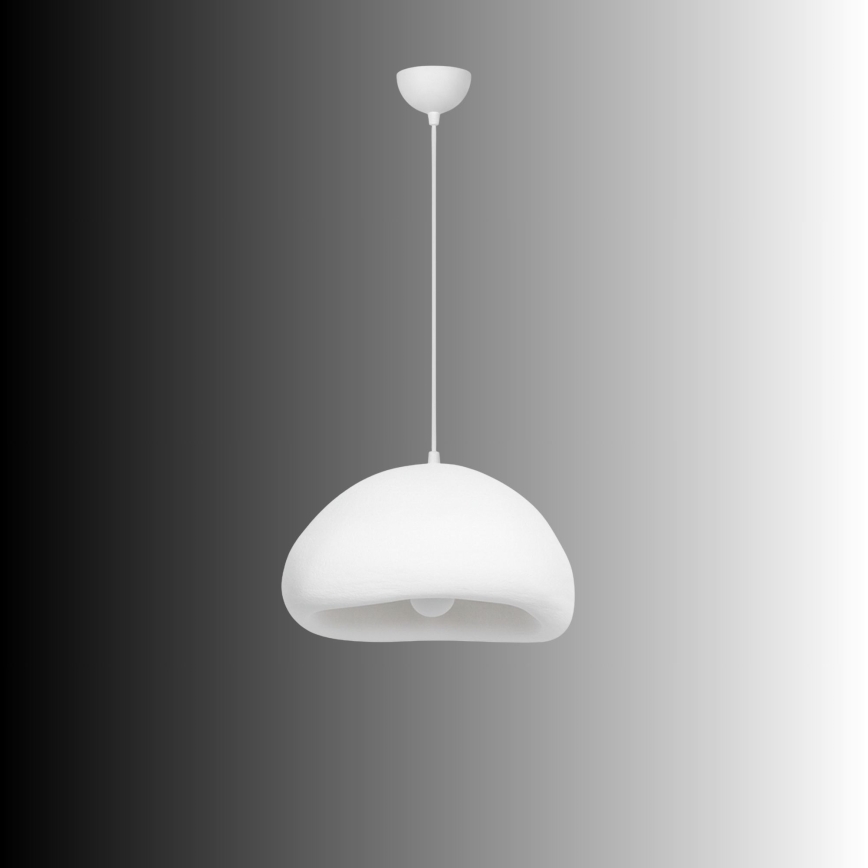 Brilagi - Pendel på ledning WABI SABI 1xE27/40W/230V Ø 42 cm hvid
