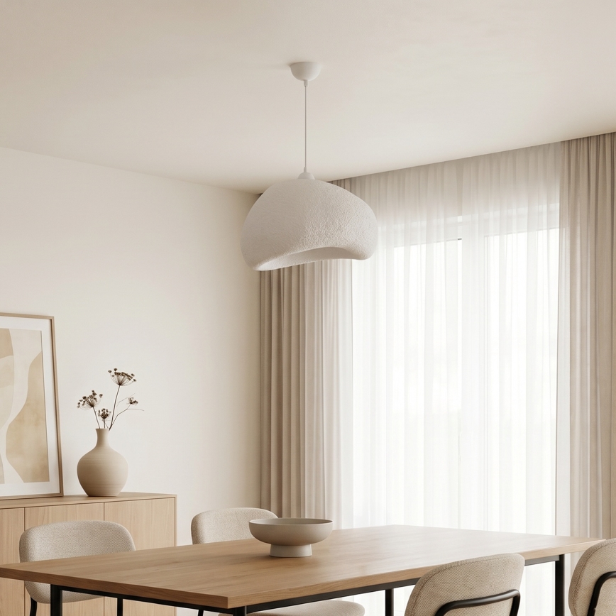 Brilagi - Pendel på ledning WABI SABI 1xE27/40W/230V Ø 42 cm hvid