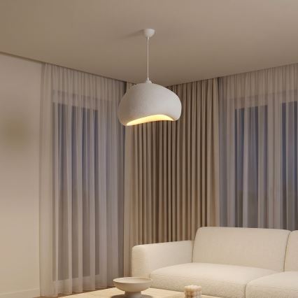 Brilagi - Pendel på ledning WABI SABI 1xE27/40W/230V Ø 42 cm hvid