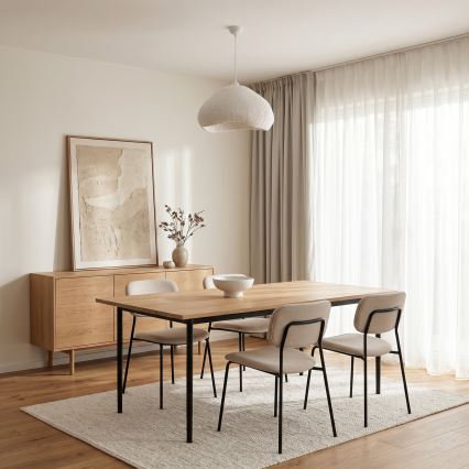 Brilagi - Pendel på ledning WABI SABI 1xE27/40W/230V Ø 50 cm hvid