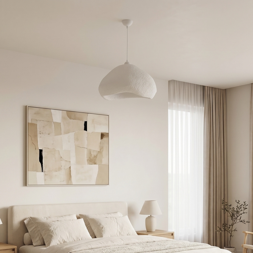 Brilagi - Pendel på ledning WABI SABI 1xE27/40W/230V Ø 50 cm hvid