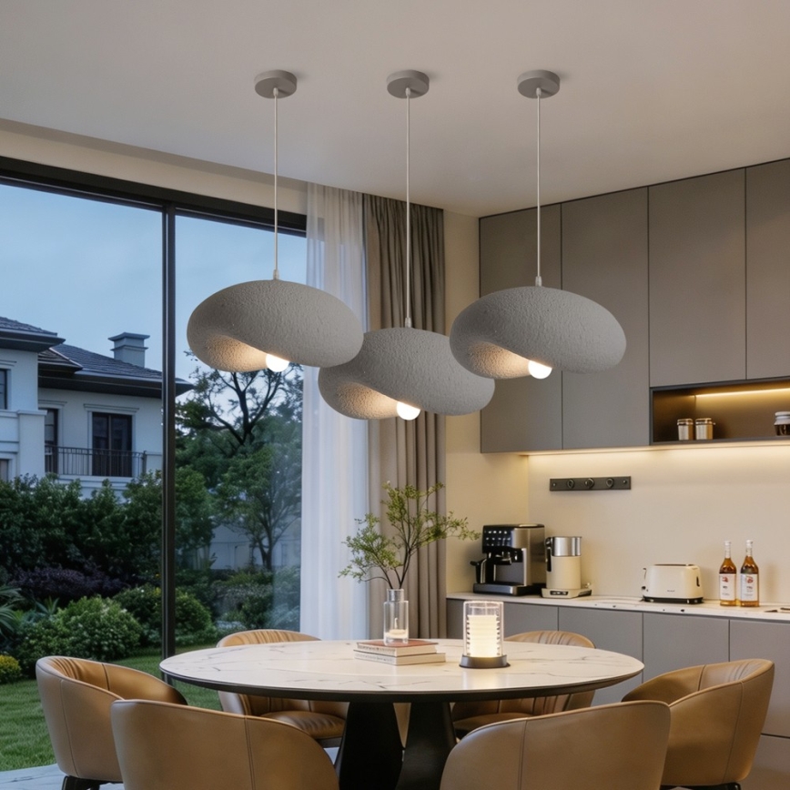 BRILAGI - Pendel på ledning WABI SABI 1xE27/60W/230V Ø 40 cm grå