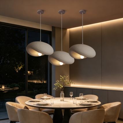 BRILAGI - Pendel på ledning WABI SABI 1xE27/60W/230V Ø 40 cm hvid