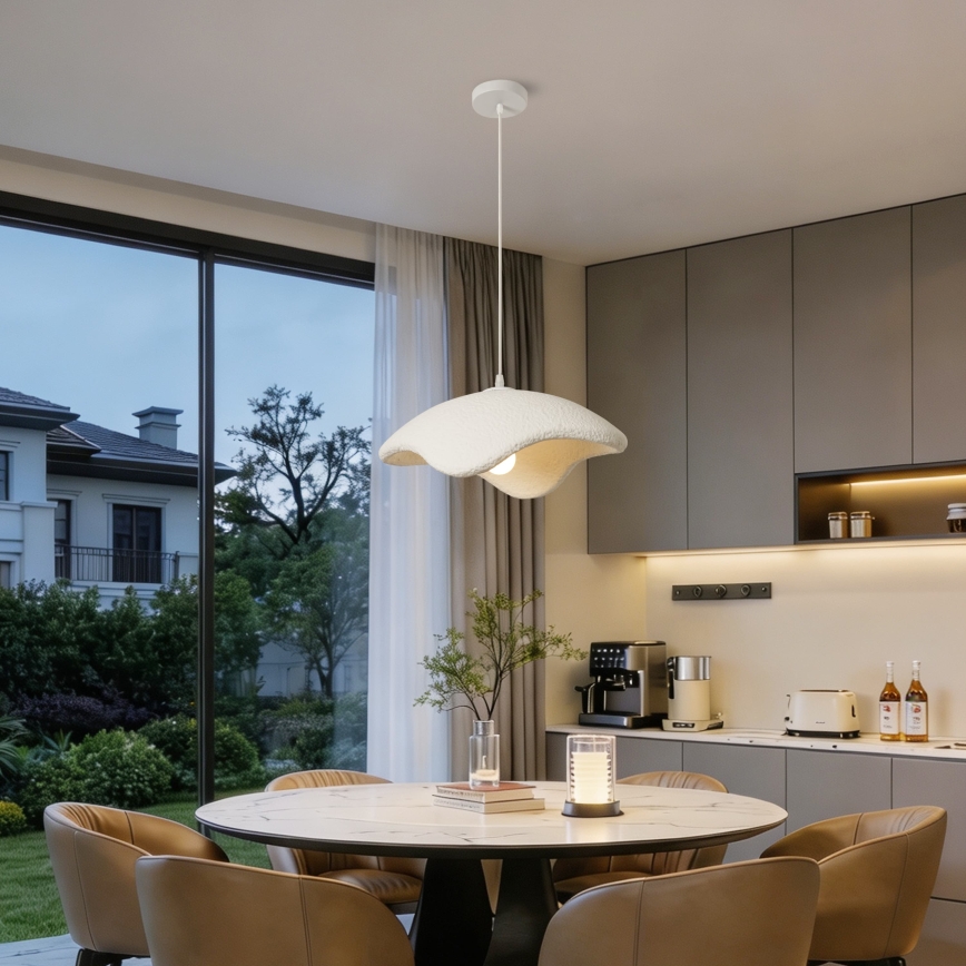 BRILAGI - Pendel på ledning WABI SABI 1xE27/60W/230V Ø 40 cm hvid