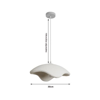 BRILAGI - Pendel på ledning WABI SABI 1xE27/60W/230V Ø 40 cm hvid