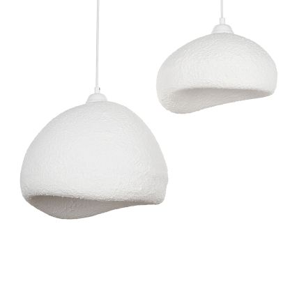 Brilagi - Pendel på ledning WABI SABI 2xE27/40W/230V Ø 70 cm hvid
