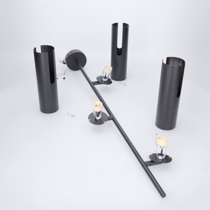 BRILAGI - Pendel på stang BRANCH 3xGU10/30W/230V sort
