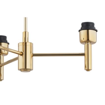 Brilagi - Pendel på stang MONTE 3xE27/60W/230V blå/guld