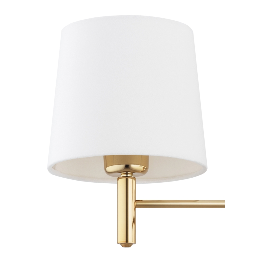 Brilagi - Pendel på stang MONTE 3xE27/60W/230V creme/guld
