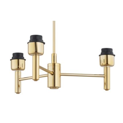 Brilagi - Pendel på stang MONTE 3xE27/60W/230V creme/guld