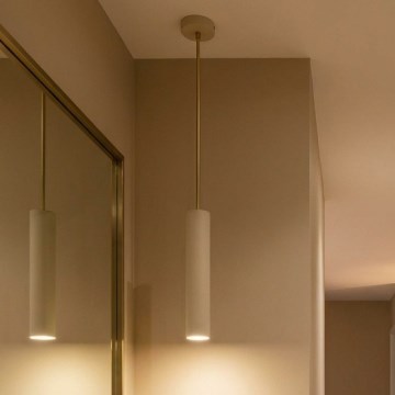 Brilagi - Pendel på wire 1xGU10/15W/230V beige/guld
