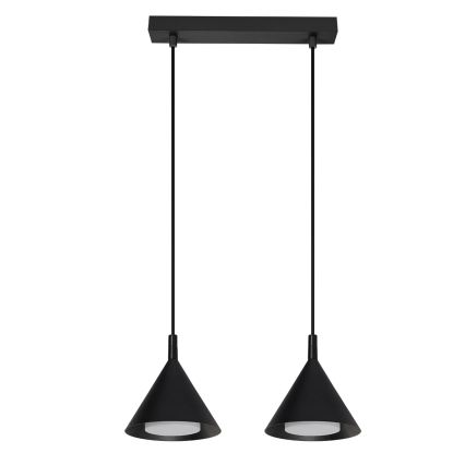 Brilagi - Pendel på wire CONE DOUBLE 2xGX53/15W/230V sort