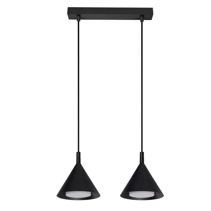 Brilagi - Pendel på wire CONE DOUBLE 2xGX53/15W/230V sort