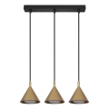 Brilagi - Pendel på wire CONE TRIPLE 3xGX53/15W/230V guld
