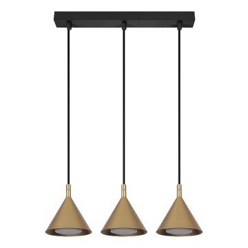 Brilagi - Pendel på wire CONE TRIPLE 3xGX53/15W/230V guld