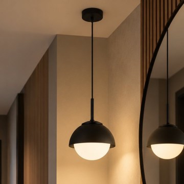 BRILAGI - Pendel på wire COSMO 1xE27/60W/230V Ø 18 cm sort