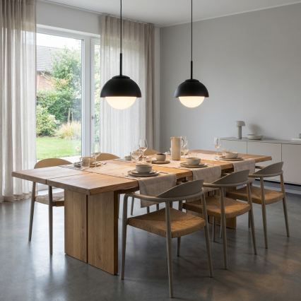 BRILAGI - Pendel på wire COSMO 1xE27/60W/230V Ø 18 cm sort