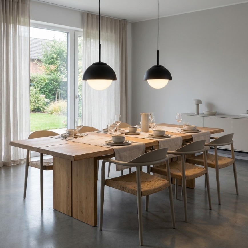 BRILAGI - Pendel på wire COSMO 1xE27/60W/230V Ø 18 cm sort