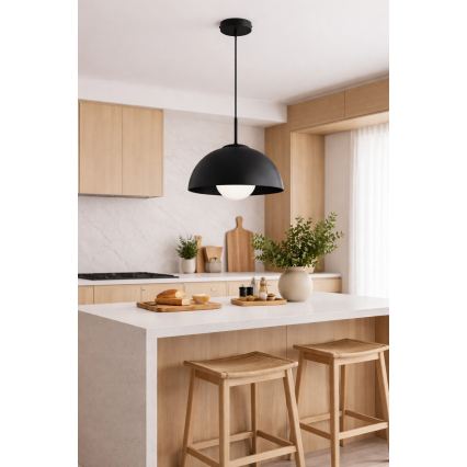 BRILAGI - Pendel på wire COSMO 1xE27/60W/230V Ø 30 cm sort