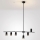 Brilagi - Pendel på wire CRANE 6xGU10/30W/230V sort