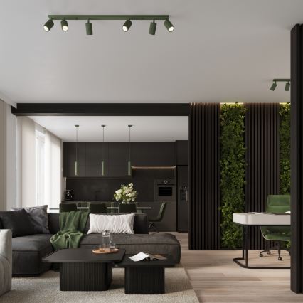 Brilagi - Pendel på wire CRESTO 1xGU10/10W/230V grøn