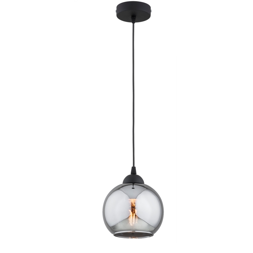 Brilagi - Pendel på wire DIOR 1xE27/60W/230V sort/røggrå
