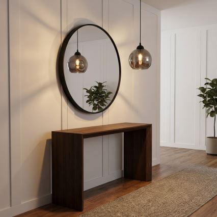 Brilagi - Pendel på wire DIOR 1xE27/60W/230V sort/røggrå